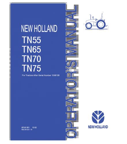 tn65 new holland tractor manual Kindle Editon