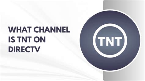 tnt on directv channel