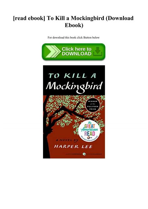 to kill a mockingbird ebook download free Reader