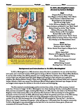 to kill a mockingbird study guide packet PDF