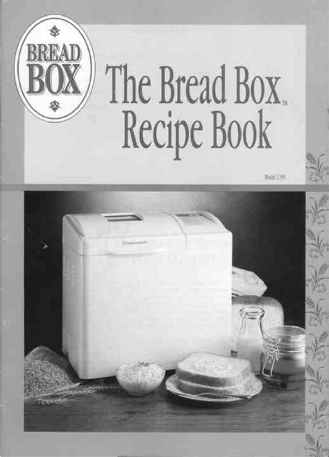 toastmaster bread machine recipes book Epub