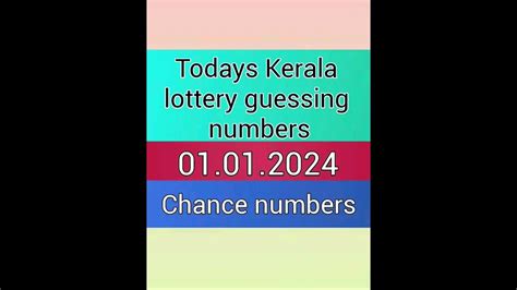 today kerala lottery guessing number