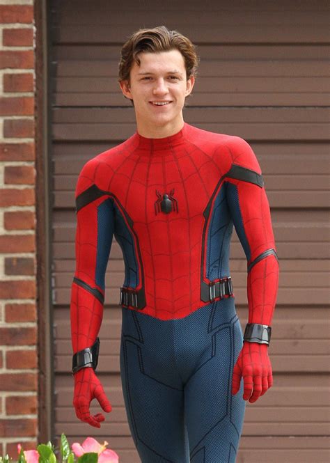 tom holland spiderman suits