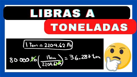 tonelada libras