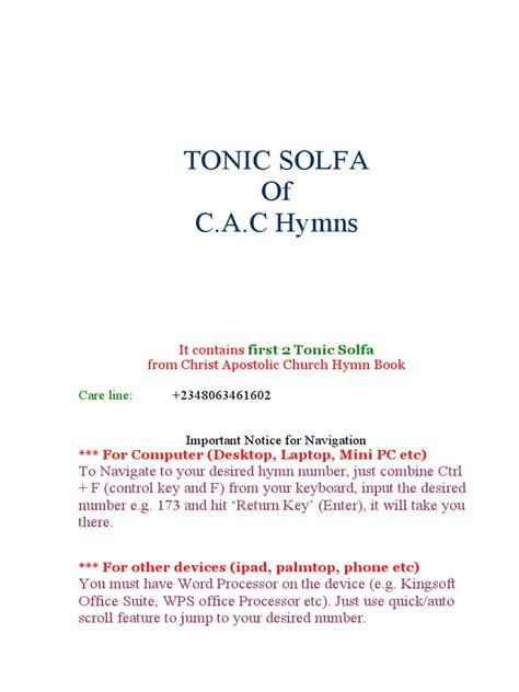 tonic solfa for methodist hymns Reader
