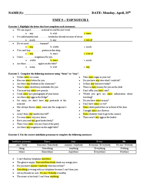 top notch 2 unit 5 workbook answer Reader