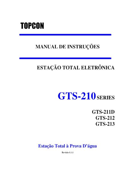 topcon gts 211d manual Reader