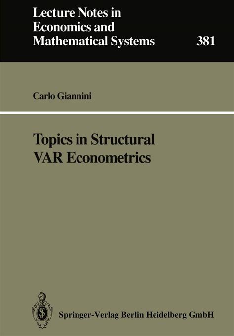 topics in structural var econometrics Epub