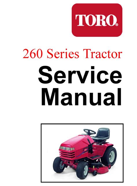 toro 260 series service manual Kindle Editon