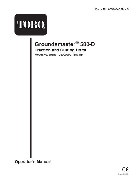toro 580d operators manual Ebook Kindle Editon