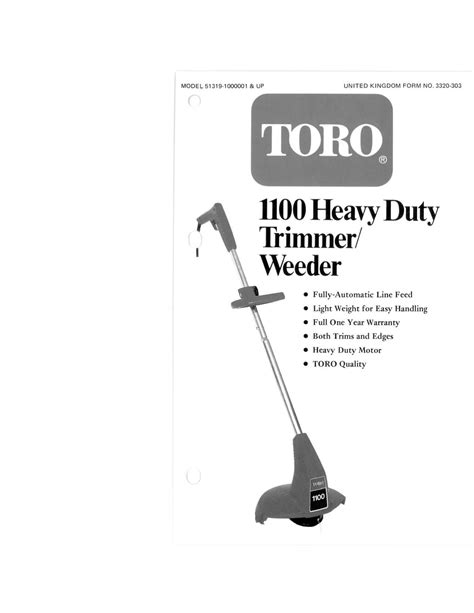 toro electric trimmer manual Doc