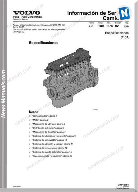 torque specs for assembly of volvo d13a engine PDF