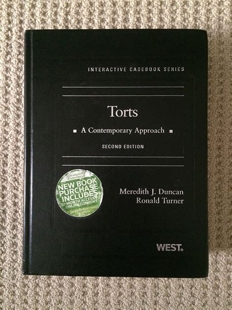 torts a contemporary approach 2d interactive casebook series Kindle Editon