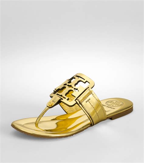 tory burch gold sandals