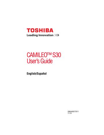 toshiba camileo s30 user manual Reader