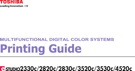 toshiba e studio 2830c user manual Doc