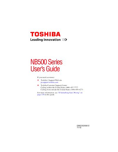 toshiba nb505 user manual Epub