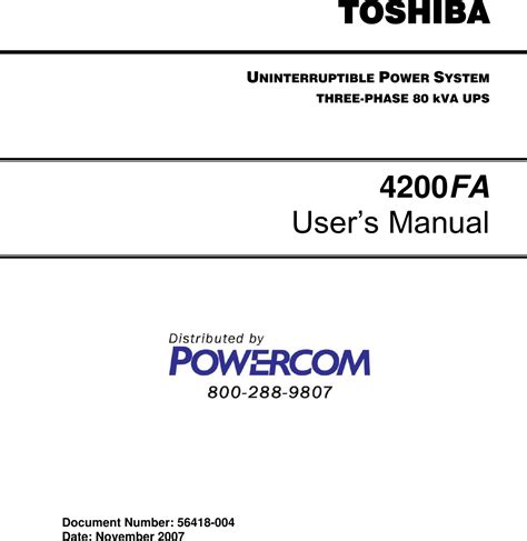 toshiba power vision operation manual Reader