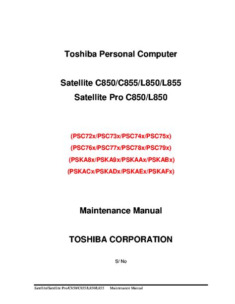 toshiba satellite c855 service manual Epub