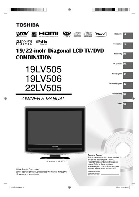 toshiba tv user manuals PDF