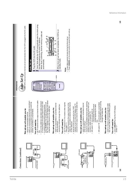 toshiba w522 vcr manual PDF