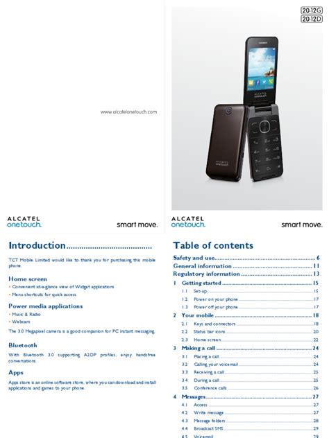 touch phone user manual PDF