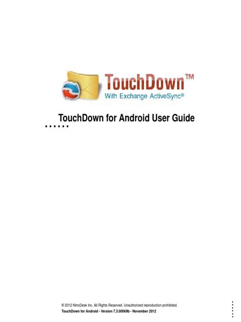 touchdown app user guide Doc