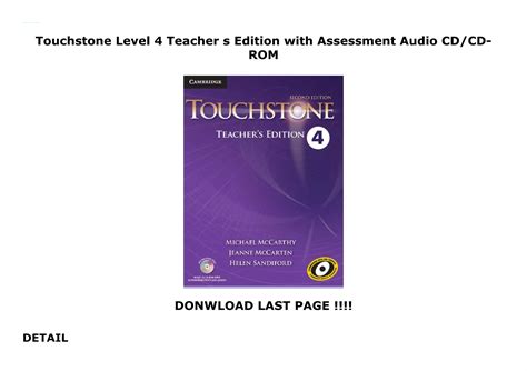 touchstone 1 edition teacher audio cd Kindle Editon