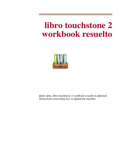 touchstone 2 workbook resuelto gratis Reader