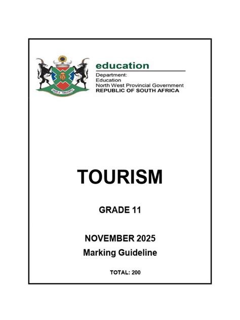 tourism grade11 question paper 2014 Kindle Editon
