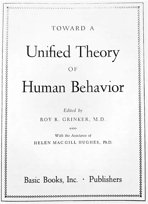 toward a unified theory of human behaviour an intrduction to general system theory Epub