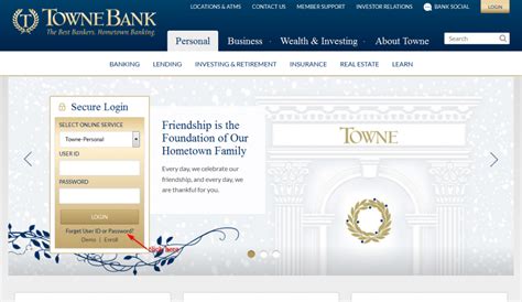 towne bank login