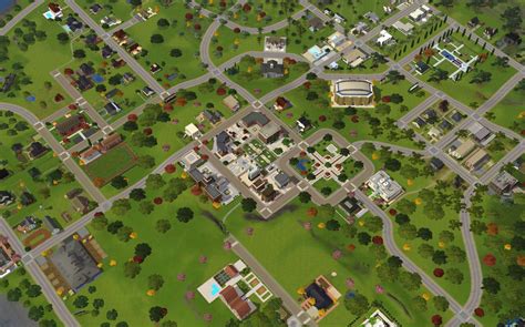 towns in sims 3