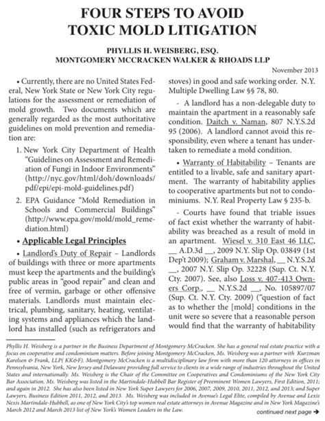 toxic mold litigation toxic mold litigation PDF