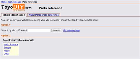Toyodiy Com Vehicle Selection