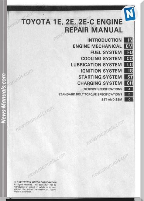 toyota 2e repair manual free download Doc