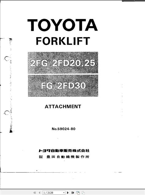toyota 2fg25 forklift service manual pdf free download Ebook PDF