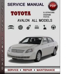 toyota avalon 1995 service manual pdf PDF