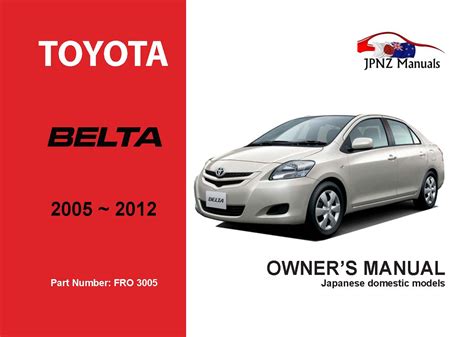 toyota belta owners manual Ebook Doc