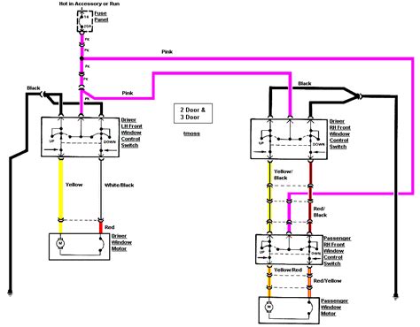 toyota camry power window wiring diagram PDF