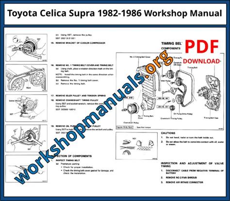 toyota celica 1982 service manual pdf Epub