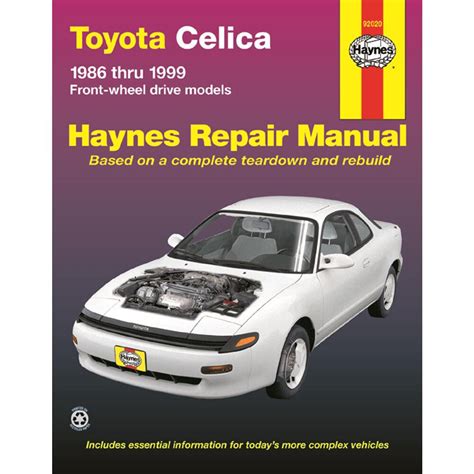 toyota celica fwd 8699 haynes repair manuals Doc
