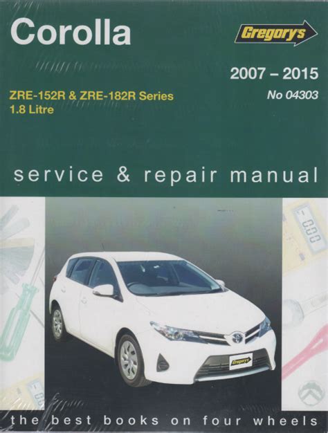 toyota corolla 2007 service and repair manual Epub