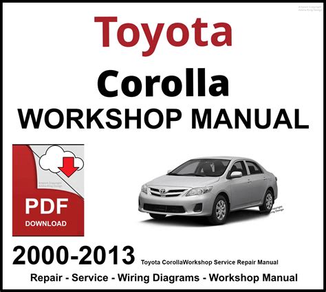 toyota corolla workshop manual pdf Kindle Editon