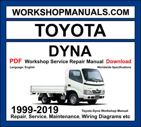 toyota dyna service manual Ebook Kindle Editon