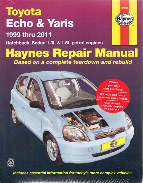 toyota echo haynes manual Kindle Editon