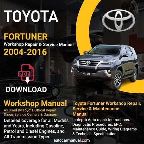 toyota fortuner 2012 service manual PDF