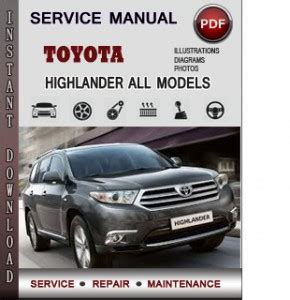 toyota highlander 2010 service and repair manual Reader