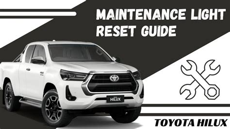 toyota hilux oil change light reset Epub