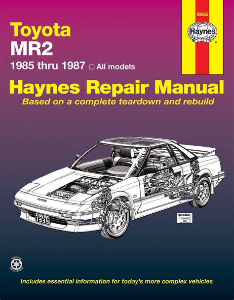 toyota mr2 8587 haynes repair manuals Doc
